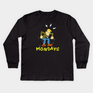 I Hate Mondays Kids Long Sleeve T-Shirt